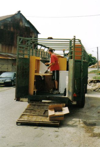le déménagement en bétaillère