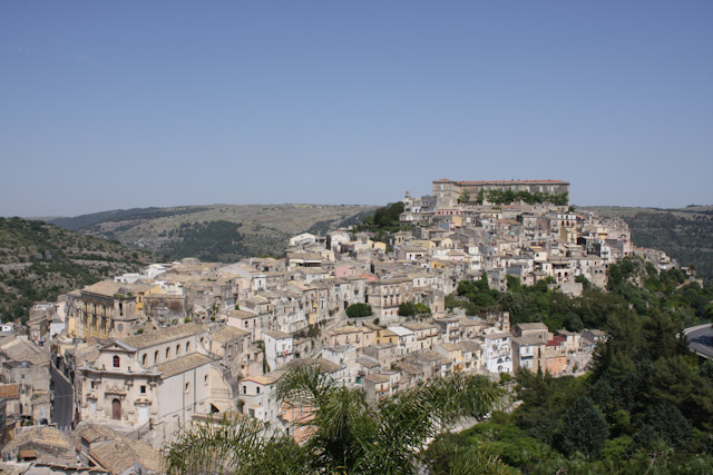 Ragusa - Vue sur Ibla depuis l'escalier