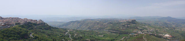 Enna - Panorama depuis le Castello di Lombardia