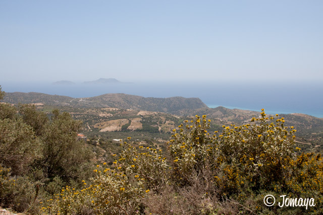 Sur la piste entre Agios Pavlos et Moni Preveli
