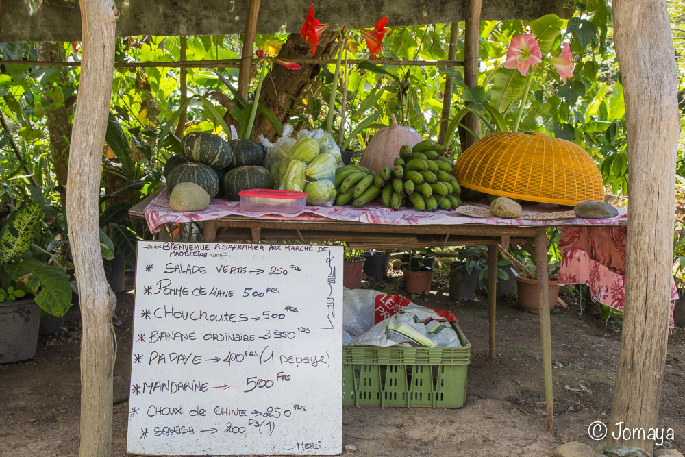 Vente de fruits & légumes - Sarraméa - Nouvelle Calédonie