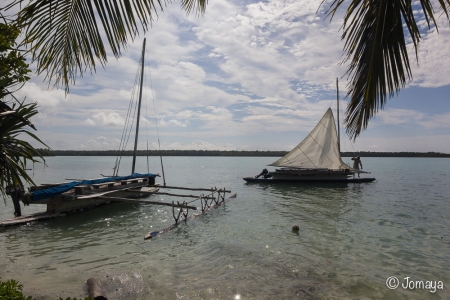 balade en pirogue - Baie d'Upi - Ile des Pins - Nouvelle Calédonie