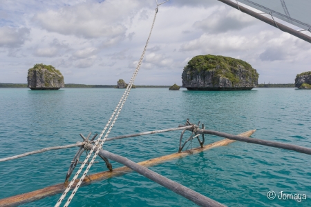 balade en pirogue - Baie d'Upi - Ile des Pins - Nouvelle Calédonie