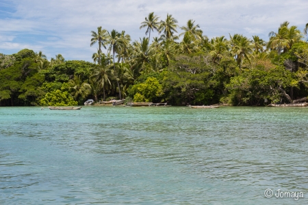 balade en pirogue - Baie d'Upi - Ile des Pins - Nouvelle Calédonie