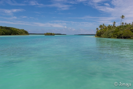 balade en pirogue - Baie d'Upi - Ile des Pins - Nouvelle Calédonie