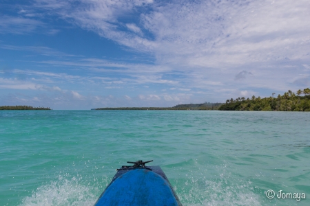 balade en pirogue - Baie d'Upi - Ile des Pins - Nouvelle Calédonie