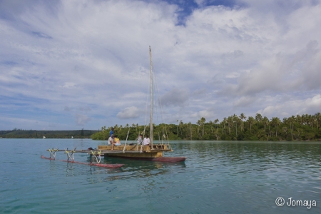 balade en pirogue - Baie d'Upi - Ile des Pins - Nouvelle Calédonie