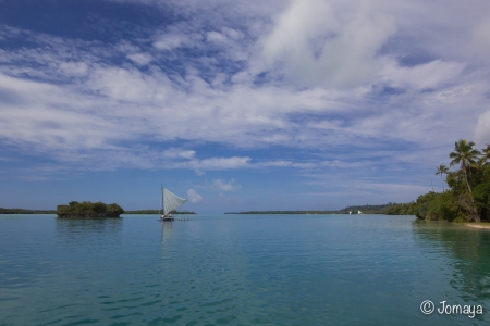 balade en pirogue - Baie d'Upi - Ile des Pins - Nouvelle Calédonie