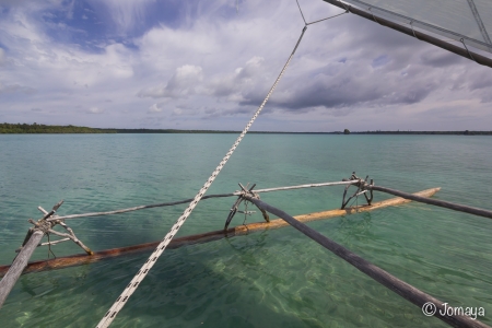 balade en pirogue - Baie d'Upi - Ile des Pins - Nouvelle Calédonie